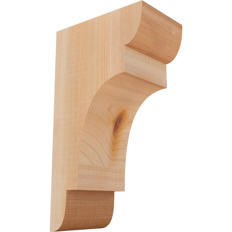 New Brighton Corbel, H 10 po x l 3,5 po x P 6 po, Cèdre rouge, Lisse