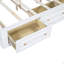 Structure de lit plateforme en bois avec 6 tiroirs Waverton-773111766