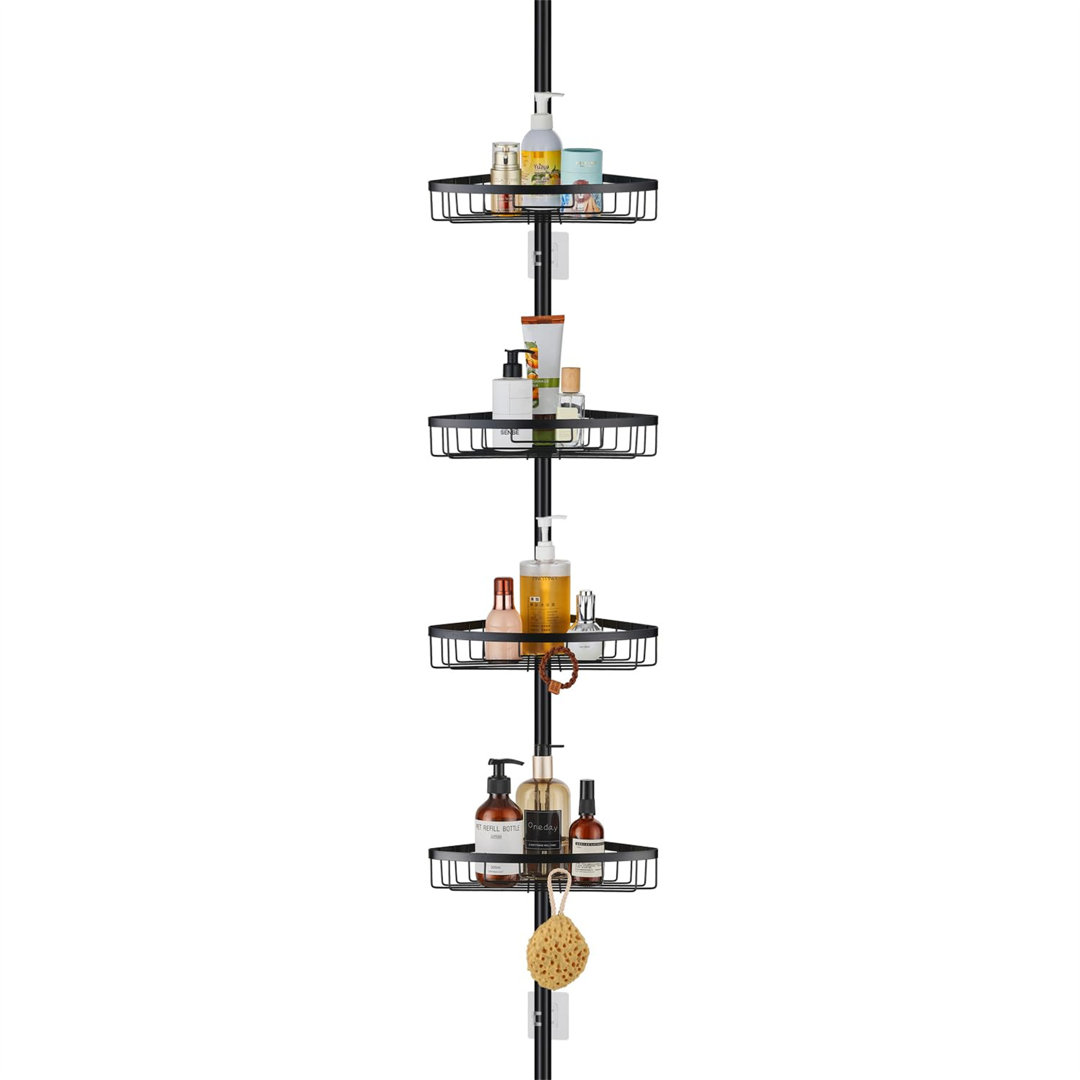 Telescopic Corner Shower Caddy, 73-302Cm