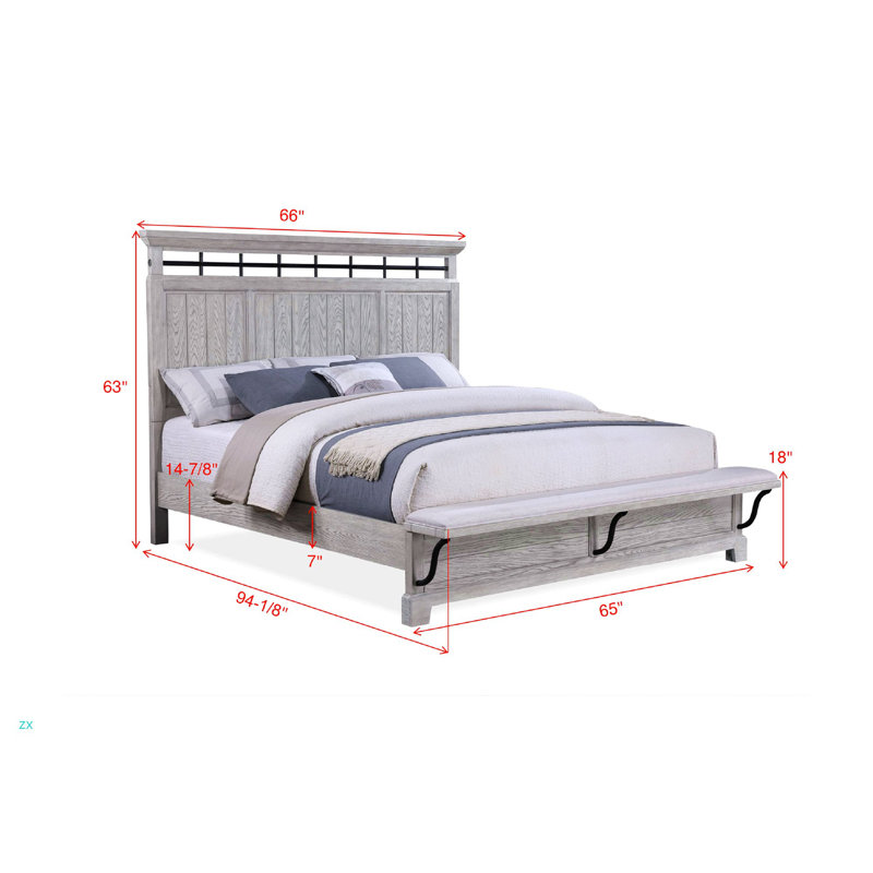 1pc Charm Bedboard, Grand lit