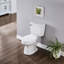 Toilette allongée 2 pièces ELLAI avec toilette simple standard à chasse simple de 1,28 GPF