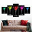 Cocktail Flashy Martinis sur toile, 5 pièces-92861113