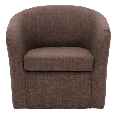 Upholstered Swivel Barrel Chair