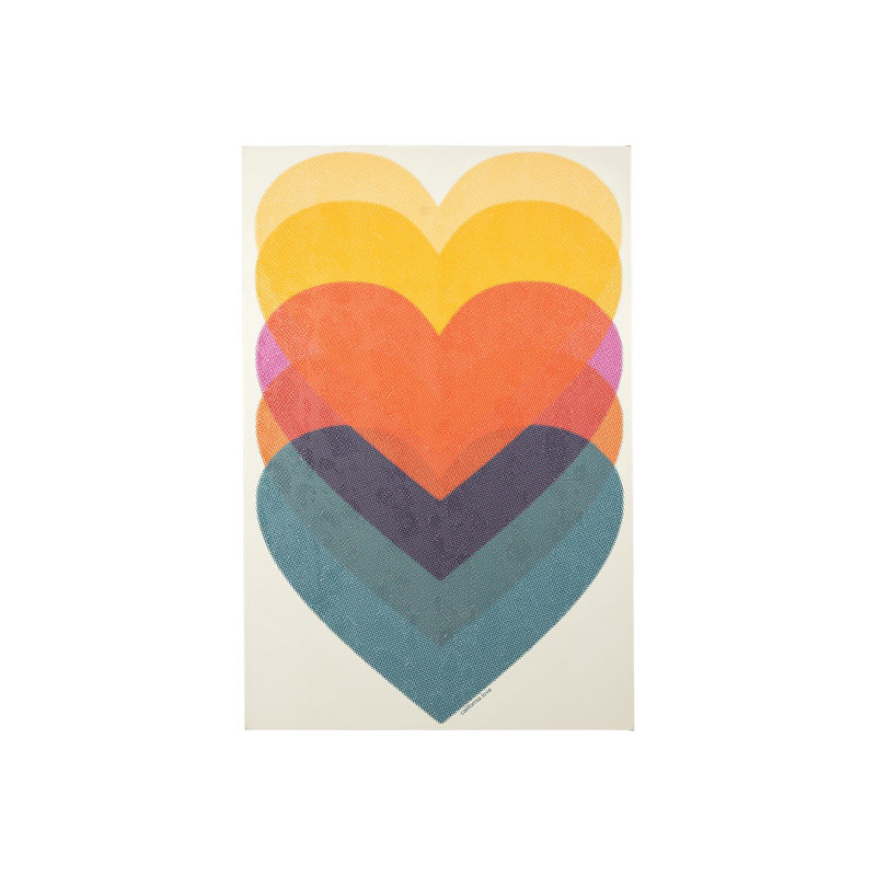 «California Love» par Urban Octopus a, toile texturée embelli à la main, H 30 po x l 45 po x P 1,5 po