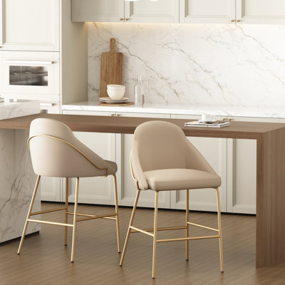 Fakenham Leatherette Barstool with Steel Legs