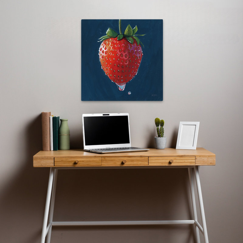 «The Most Strawberry», art contemporain, H 18 po x l 18 po