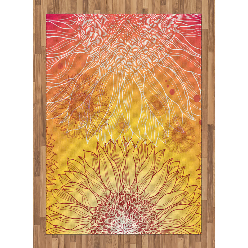 Highbury Floral Hand Woven Area Rug, Rectangle 120 x 180cm