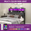 Lit plateforme tapissier avec pied de lit avec rangement-1486759402
