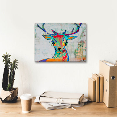 «Deer Mist» par Zwart, art mural sur toile