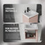 Meuble-lavabo flottant avec lavabo, porte à fermeture en douceur, lavabo en céramique, contreplaqué-681123202-681123257