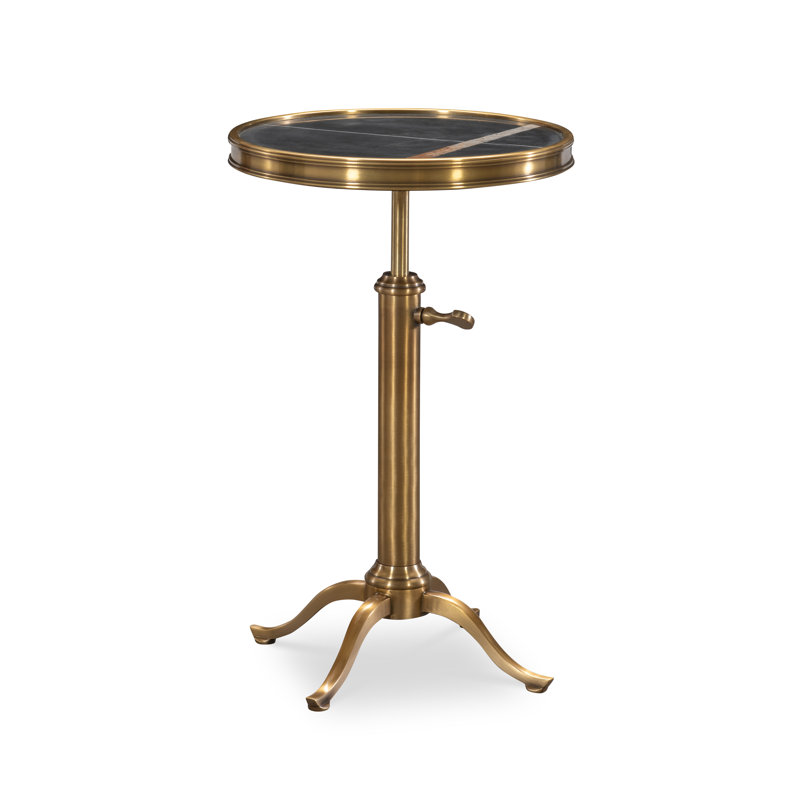 Fletcher Stone Pedestal End Table