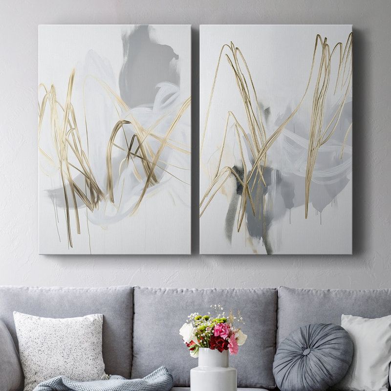 Série ABSTRACT DCCLxxix - Toile tendue avec châssis de qualité supérieure - Prêt à être accroché, H 18 po x l 24 po