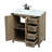 Slayton 32'' Single Bathroom Vanity with Engineered Marble Top-1196277636