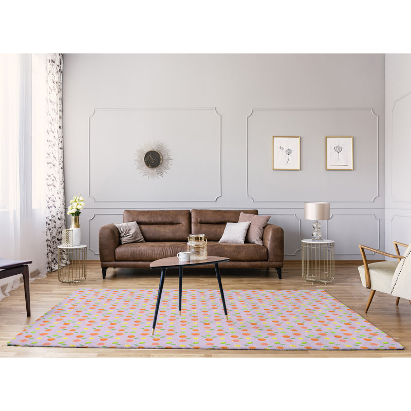 Tapis de fruits mauves agrumes, Rectangle 9 pi x 12 pi