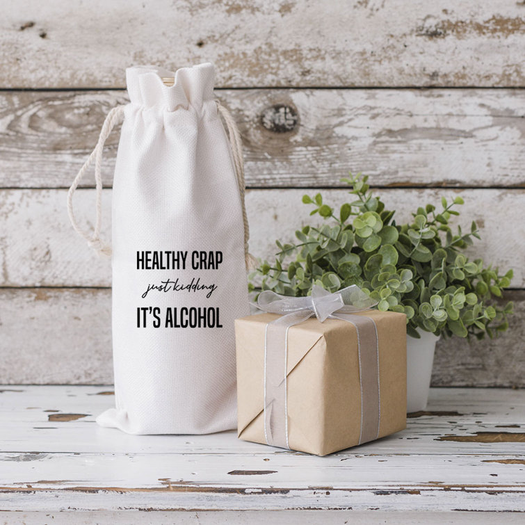 Oberon Design Wine Bottle Carrier Bag, Acanthus Leaf Single or Double