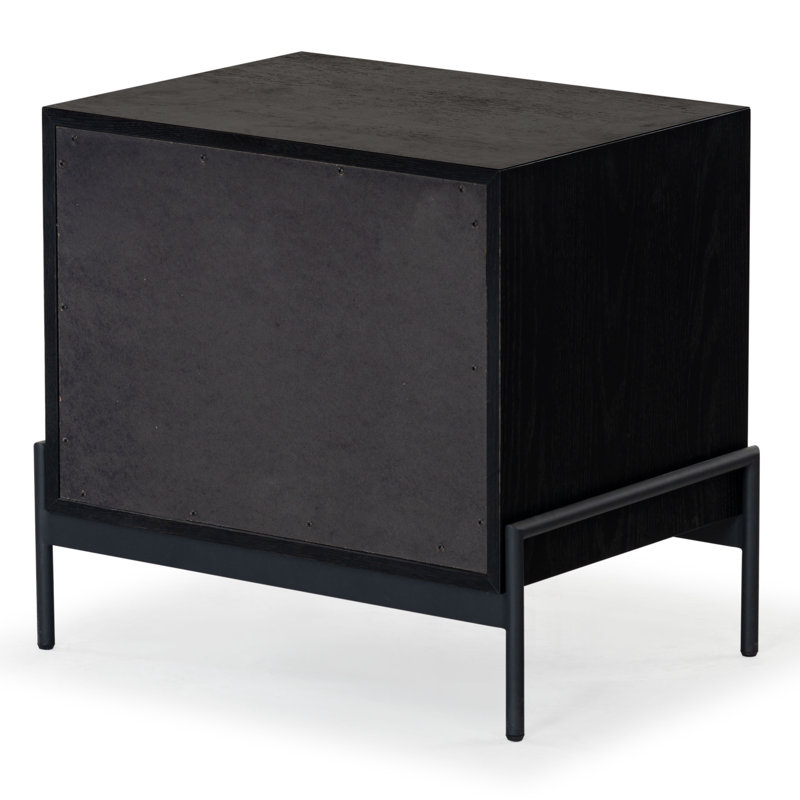 Chandri 2 - Drawer Nightstand, Brown/Black