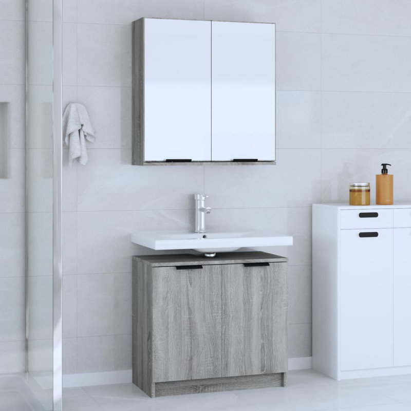 Bathroom Furniture Suite, Dark Grey