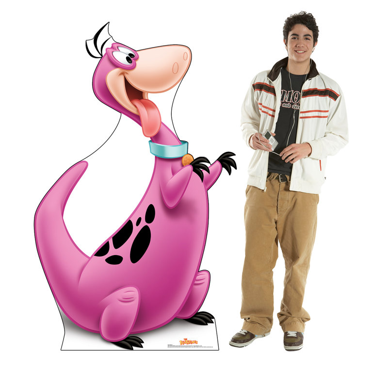 67'' Pink Dino Flintstones Cardboard Standup