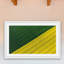 «Green And Yellow Crops», reproduction d'art encadrée-18525711