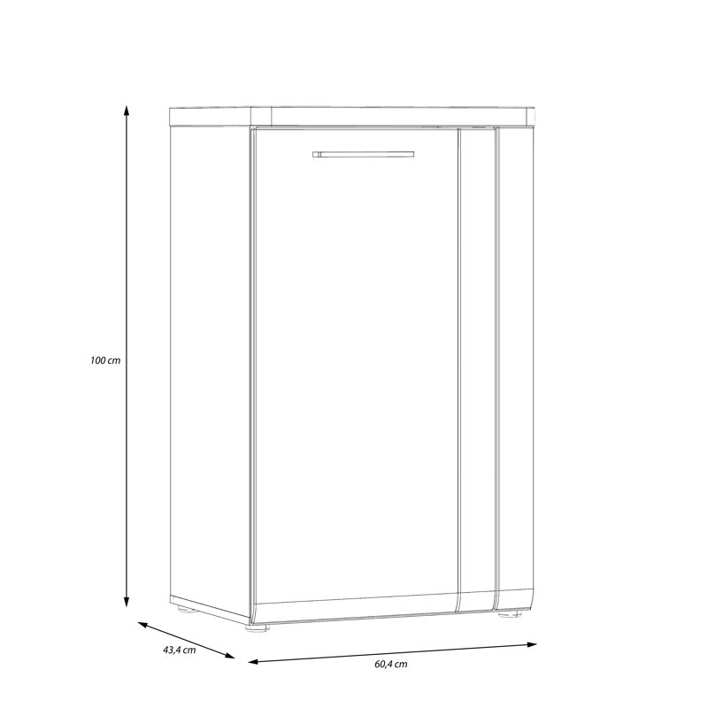 Malaki 60.3cm W Chest of Drawers