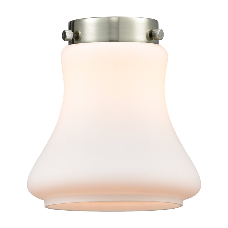 Bellmont - 4 lumières - 51 po - Nickel poli - Tige suspendue - Îlot réglable, Does Not Apply, White, Polished Nickel