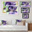 Aquarelle Iris fleur mauve - reproduction d'art sur toile-1549298452-1549298475