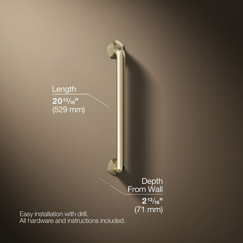 Occasion Grab Bar, 18", Vibrant French Gold