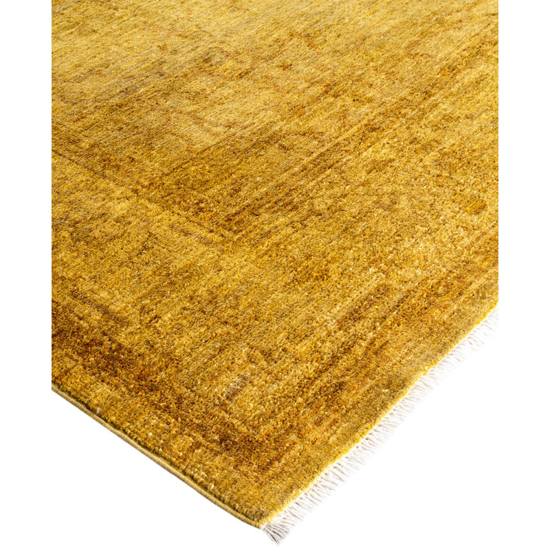 Overdyed One-of-a-Kind 6' 3" X 9' 2" Hand Knotted Area Rug