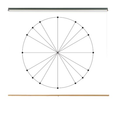 Dry Erase Pull Down Chart, Unit Circle Wall Mounted Whiteboard -  Geyer Instructional Products, 250580