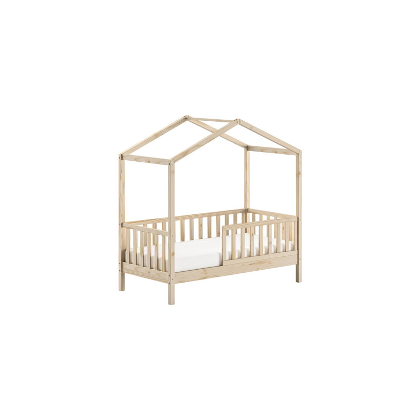 Junior Kids Bed, 70 x 140cm, Brown