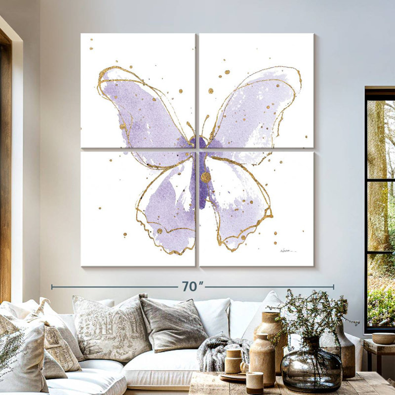 Brampt Gilded Butterflies Lavender
