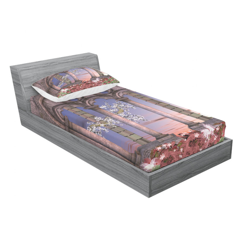 Microfiber Sheet Set, Twin Sheet Set with Fitted Sheet
