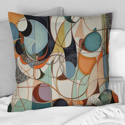 Coussin Pastel Color Boho Artwork II - Abstract Minimalisme