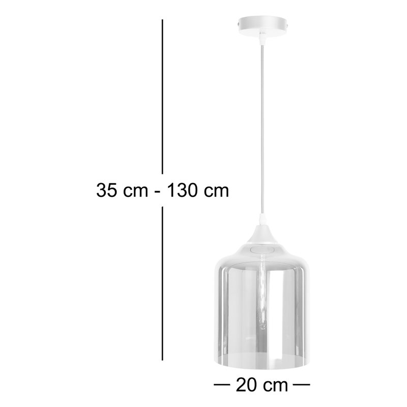 Aevry 1 - Light Pendant, Amber, Silver