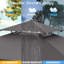 14 pi. L 8 pi. D Pavillon de jardin en acier avec auvents pliables-112214042