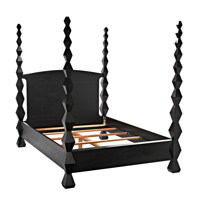 Brancusi Solid Wood Four Poster Bed, Queen