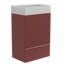 Gada-20F-313 Meuble-lavabo rouge rayé de 20 po Gada SANS lavabo, armoire de salle de bain autoportante pour salle de bain moderne, KD
