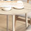 Table pliable de 35 po pour la cuisine, abattant rond, pieds en bois massif, chêne, augmente les options de rangement dans les petites cuisines, chêne, conception de feuille, s'adapte à divers styles de décor