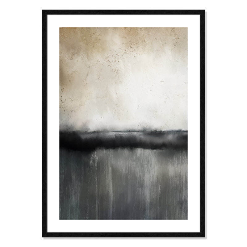 Sunset by Kimberly Allen, 35.5" H x 25.5" W x 0.75" D, Black Wood Framed Paper