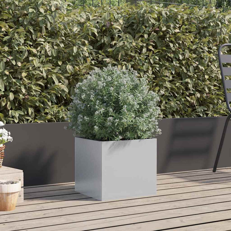 Planter Steel, Black, 29cm H x 32cm W x 30cm D, 2