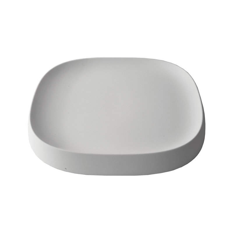 Bac à plantes Pebble, H 4 po x l 19,7 po x P 23 po, Blanc alpin