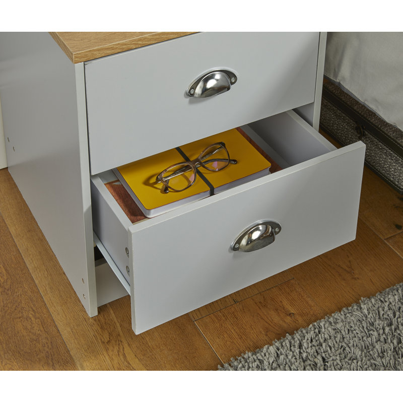 Kral 40cm W Manufactured Wood Bedside Table