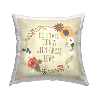 Housse et insert de coussin décoratif en polyester par Laura Marshall