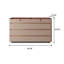 Armoire à bijoux de luxe 47,24 po | Armoire à bijoux avec serrure d'empreinte digitale, coffre de rangement de chevet à grande capacité