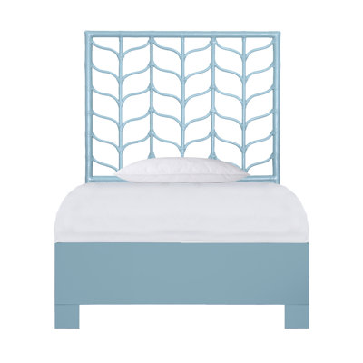 Ivy Twin Platform Bed, Citrus Orange