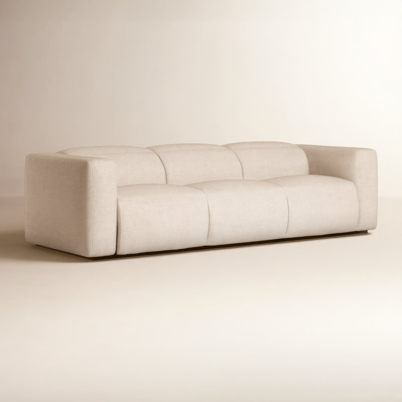 Radley 124" Leather Power Reclining Sofa, Antigo Natural Polyester Blend