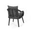 Chaise de patio en osier avec coussins Mcbrayer-235712024