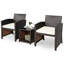 Ensemble de conversation en osier / rotin pour 2 personnes avec coussins-2099870980