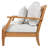 Clairmont Teakwood Patio Loveseat-1187069199