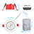 3 Inch 7w Fire Rated Gimbal Led Recessed Light, 5cct Dimmable Canless Downlight With J-box